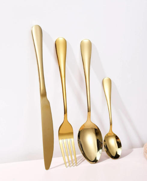 Full Cutlery Sets - Cutlery Set In Case-24 Piece, GOLD. Was Sold For ...