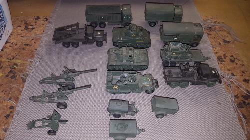 Wooden Toys - 16 piece HO scale military vehicles model set was listed ...