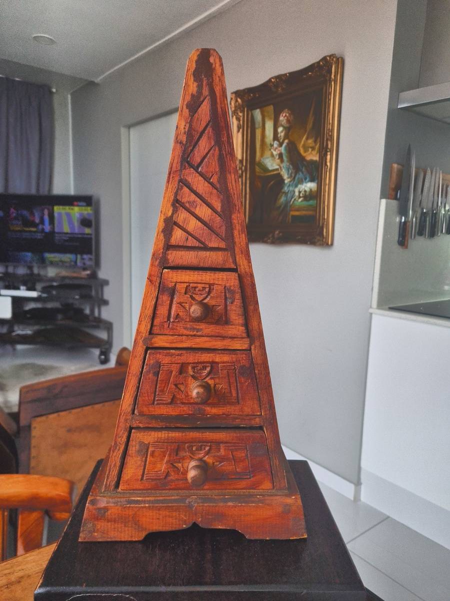 Vintage Asian Pyramid Chest Of Drawers was sold for R31.00