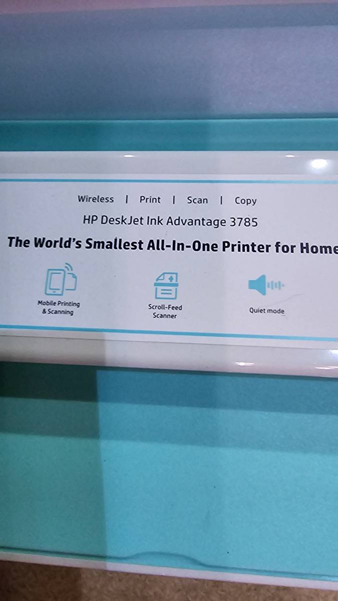 Printers HP PHONE TO PRINTER(WORLDS SMALLEST ALL IN ONE PRINTER)UNWANTED GIFTWIRELESS for