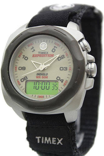 Stop Watches - Timex Expedition Indiglo iControl Sports watch - black