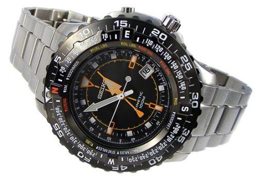 Men's Watches - SEIKO Aviators KINETIC Flightmaster Dual Pilot Slide ...