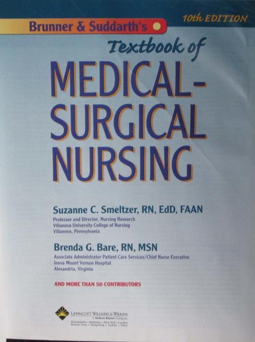 Medicine Brunner And Suddarths Textbook Of Medical Surgical Nursing