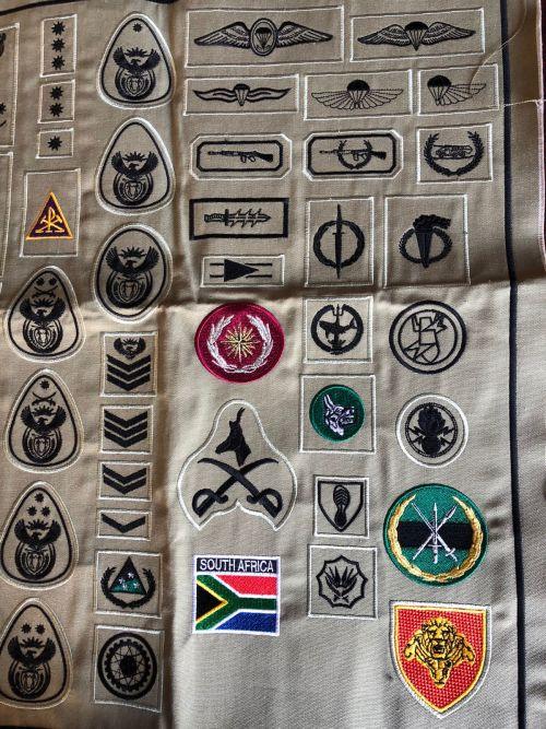 South African Army - SANDF COMPLETE BADGE AND RANK SET for sale in ...