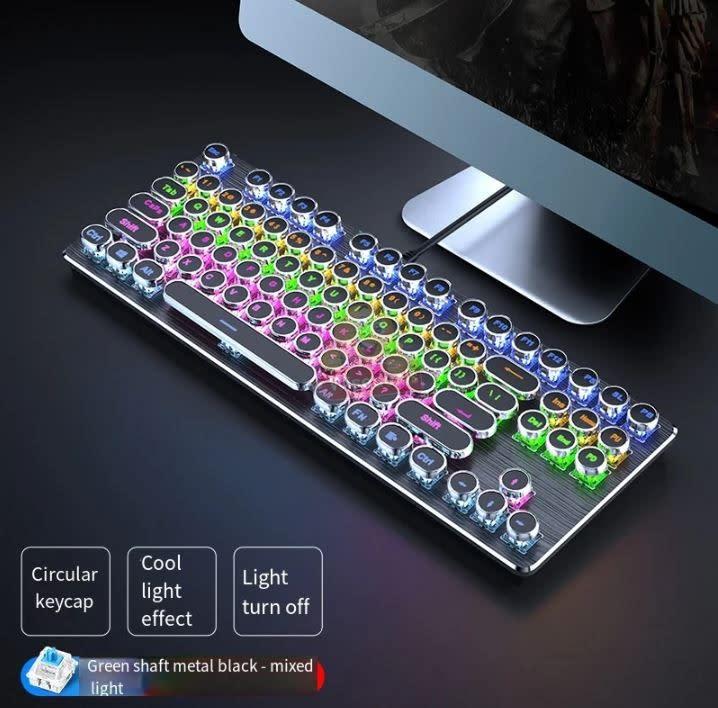 Keyboards & Mice - T-Wolf Retro Rainbow Gaming Keyboard with an Amazing ...