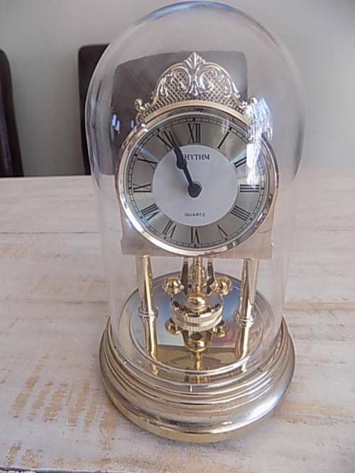 Mantel Clocks Small Dome Covered Rhythm Quartz Clock Japanese