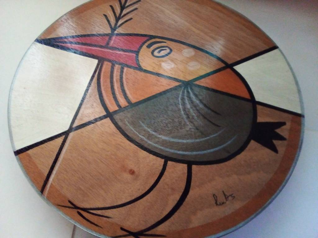 Other Antiques & Collectables Artistic Wooden Lazy Susan Made in