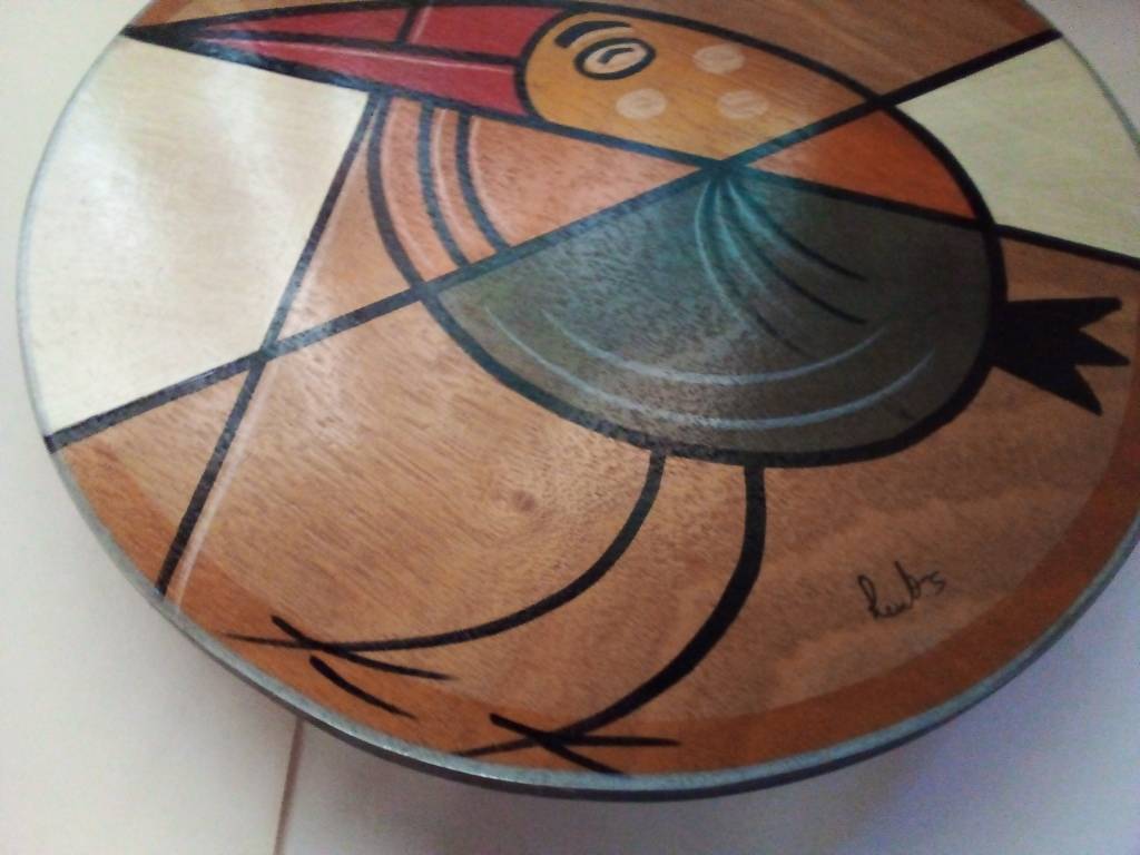 Other Antiques & Collectables Artistic Wooden Lazy Susan Made in