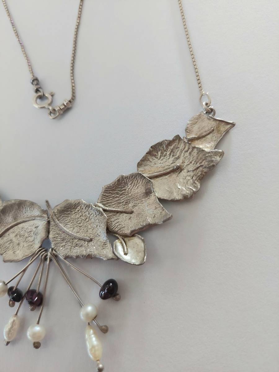 Necklaces & Pendants Vintage organic form designer sterling silver