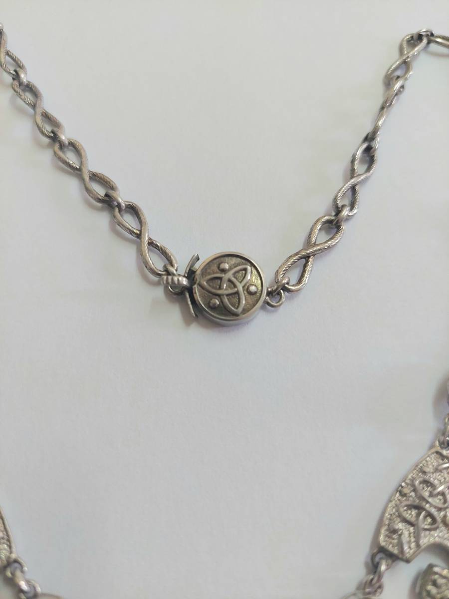 Necklaces & Pendants Magnificent vintage 830 silver amethyst necklace