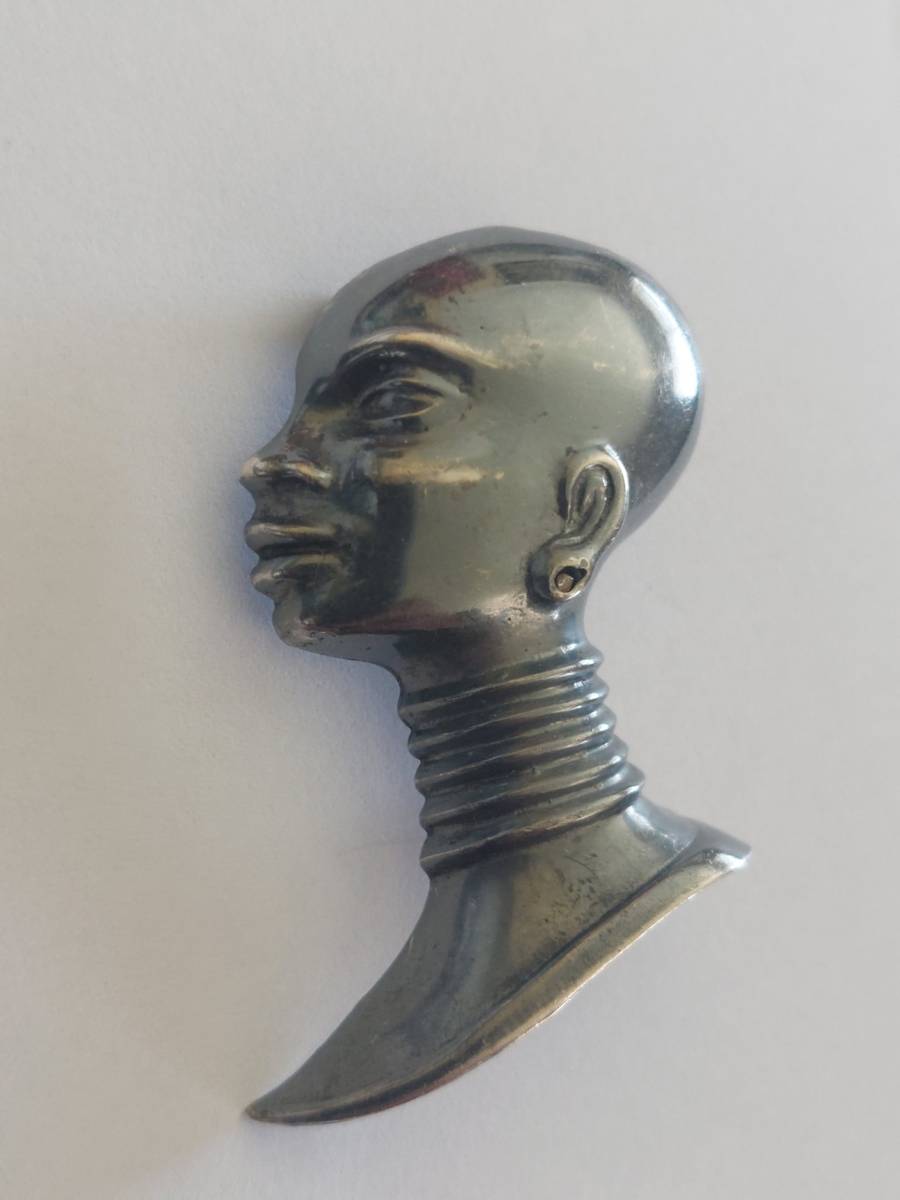 Brooches Rare find!! Mid century South African sterling silver Maasai