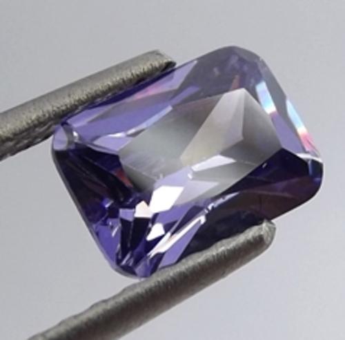  8x6mm Ractangular Synthetic Tanzanite by Dazzling Jewellers