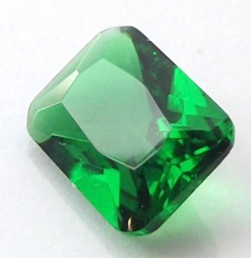 8x6mm Synthetic Emerald by Dazzling Jewellers 