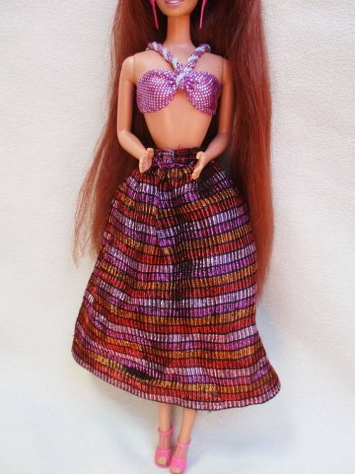 Dolls A RARE VINTAGE 1993 MATTEL GLITTER HAIR BARBIE REDHEAD WITH