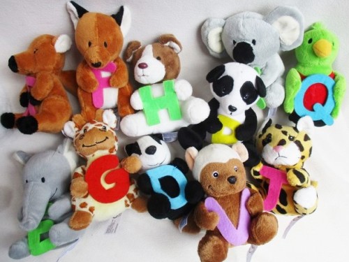 alphabet stuffed animals