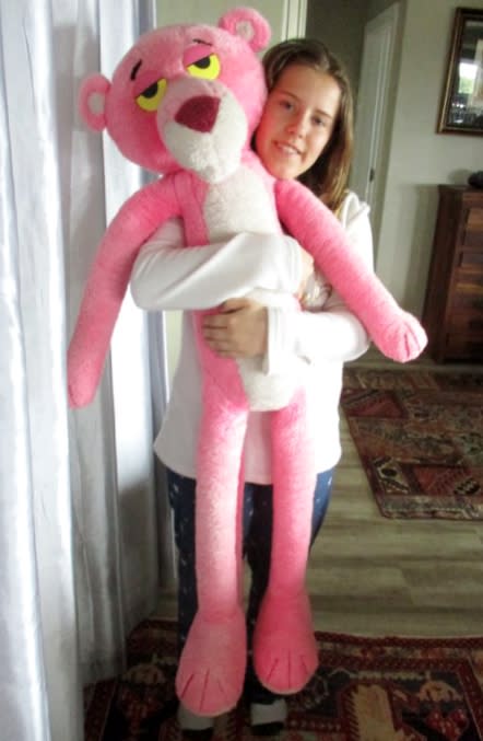 vintage pink panther stuffed animal