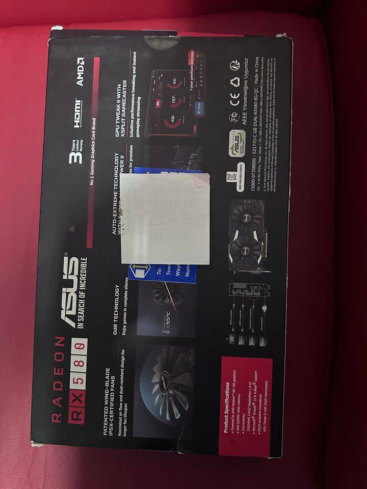 Graphics & Video Cards ASUS AMD Radeon RX580 8GB GDDR5 Graphics Card