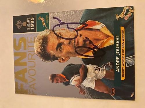 Sporting Memorabilia - Andre Joubert springboks autograph was sold for ...