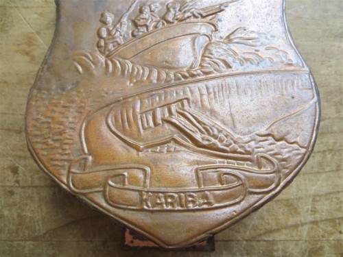 Plaques - Rhodesian Copper Operation Splinter Plaque/Shield - Kariba ...
