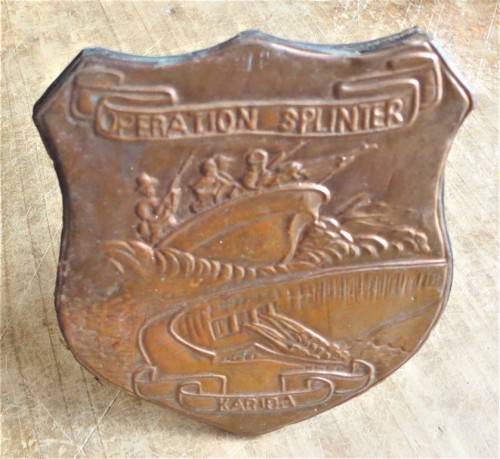Plaques - Rhodesian Copper Operation Splinter Plaque/Shield - Kariba ...
