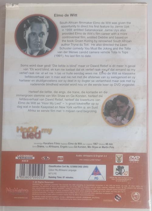 Movies - Hoor my lied dvd was listed for R35.00 on 29 Dec at 05:46 by ...