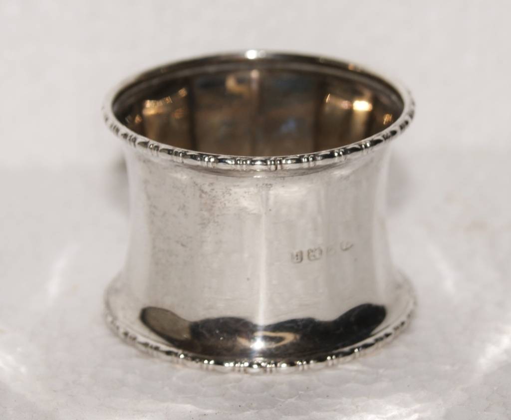 Silver Hallmarked Silver Birmingham 1926 Serviette Ring
