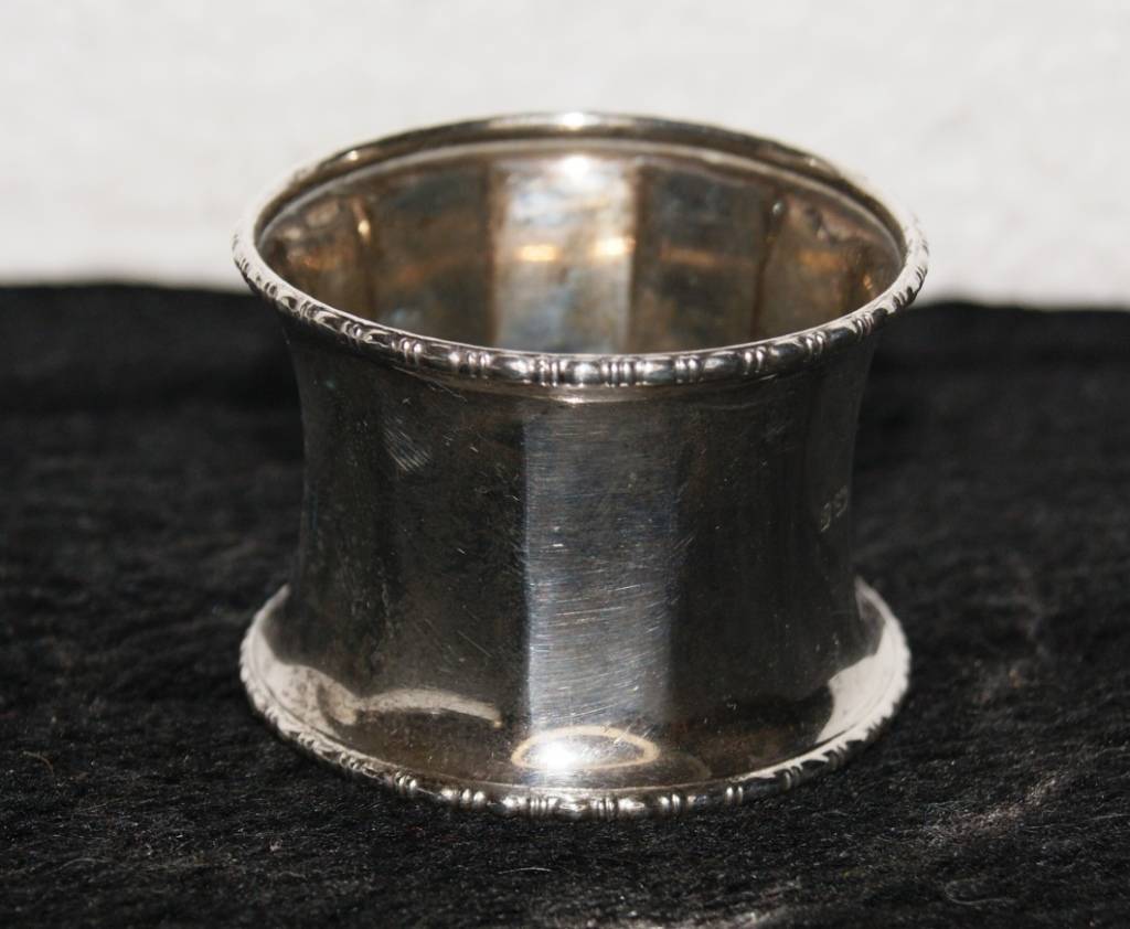 Silver Hallmarked Silver Birmingham 1926 Serviette Ring