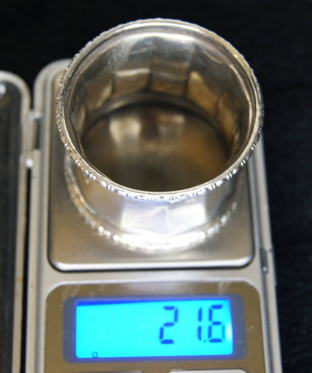 Silver Hallmarked Silver Birmingham 1926 Serviette Ring