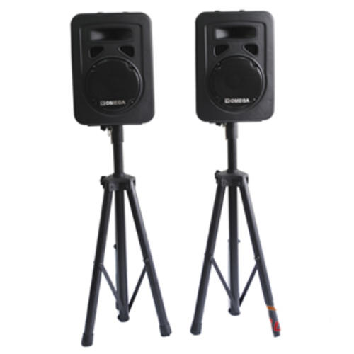 Omega Speakers with stand X-A25