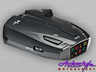  Cobra ESD7570 9-Band Performance Radar/Laser Detector with 360 Degree Detection   No-frills unit detects all radar frequencies and laser signals currently used in United States and Canada VG-2 and Spectre alerts user when they are under the surveillance of a VG2 or Spectre I/IV+ Radar detector-detector City/ Highway modes allow the user to select operating mode which reduces the frequency of falsing in densely populated urban areas UltraBright data display provides easy recognition of band detected by use of band identification icons Safety Alert warns driver of emergency vehicles and road hazards from systems equipped with Safety Alert transmitters Provides 360 Degree detection of Laser signals Safety Alert Warns driver of emergency vehicles and road hazards from systems equipped with Safety Alert transmitters. VG-2 and Spectre Alert, alerts the user when they are under the surveillance of a VG2 or Spectre I/IV+ Radar detector-detectors Other models available as well as radar/laser jammers