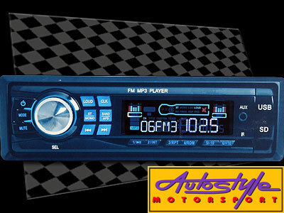 Smyka Radio/Sd/USB/FM Media Player   -mp3 playback - FM Tuner with 18 stations - Clock - 50w x 4 - USB/SD Input - Auxillary input - remote control (No cd player)