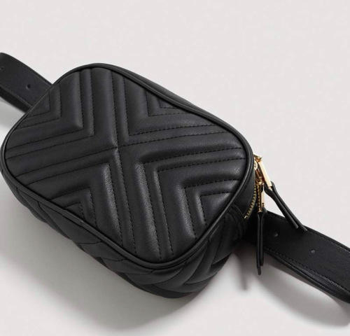 Mango quilted belt discount bag