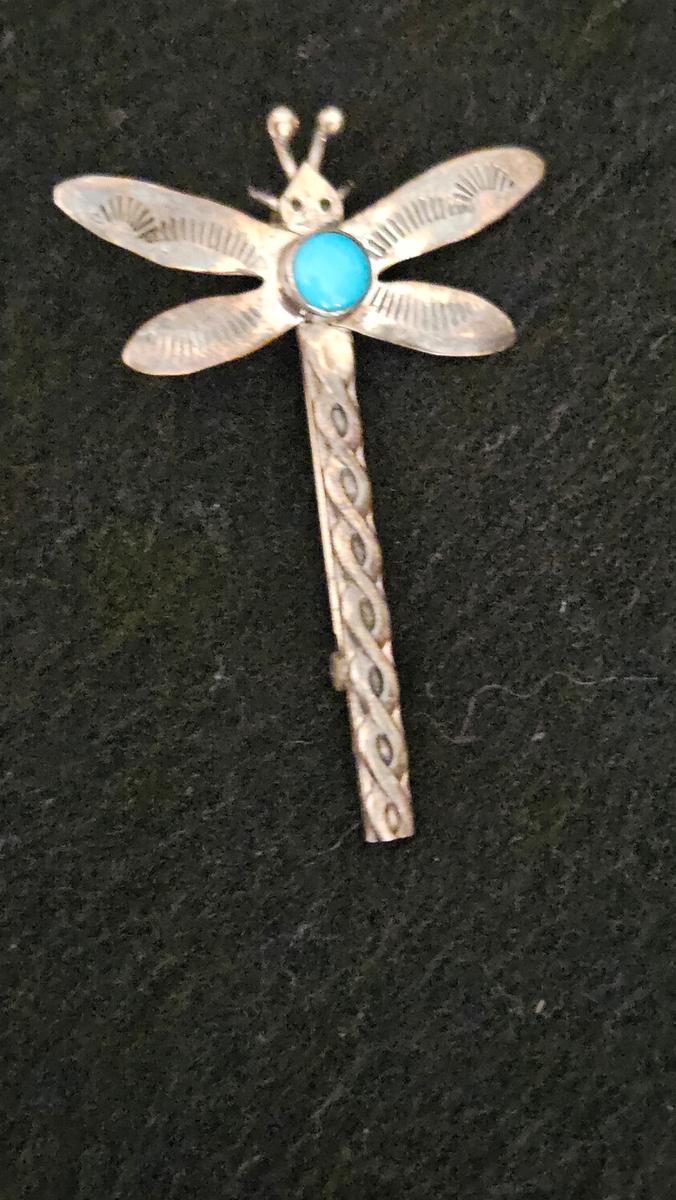 Brooches - Beautiful 925 Silver Dragon Fly Brooch, 925 Bangle plus Two ...