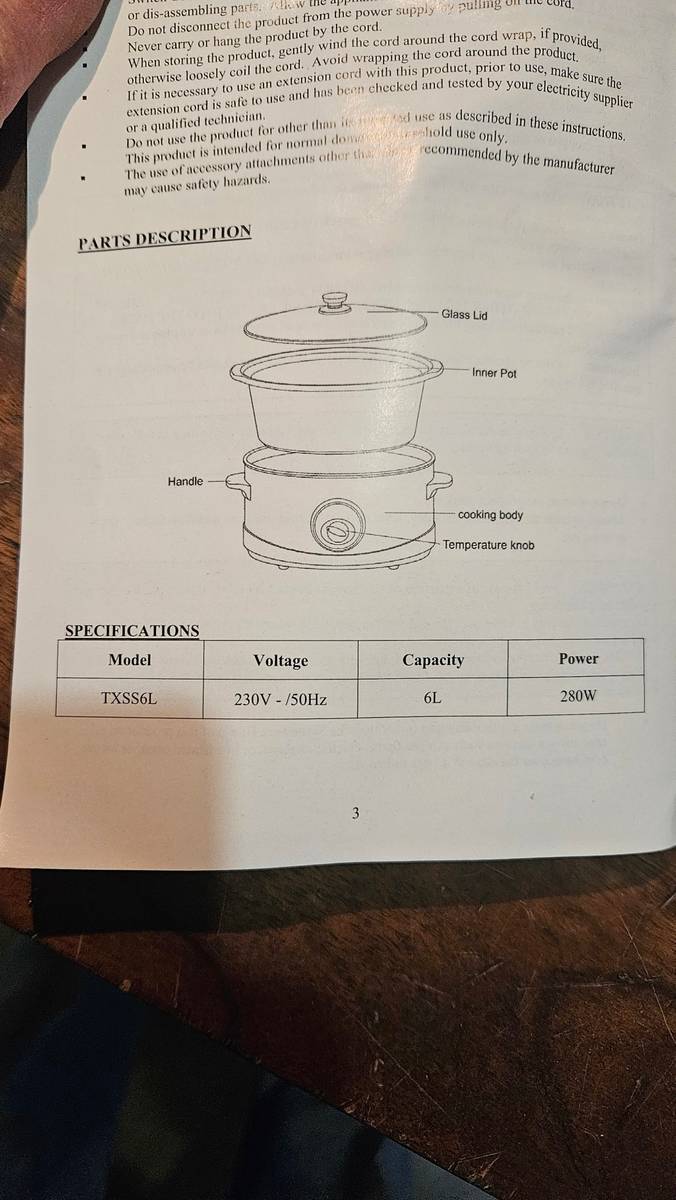 Slow Cookers Tedelex 6Litre Oval Slow Cooker. Unused! was sold for