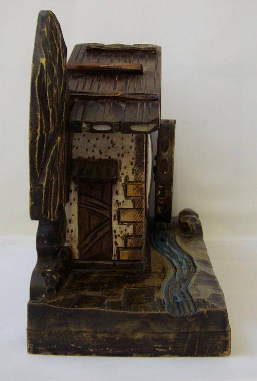 Mantel Clocks VINTAGE MEIKO TOKEI SWISS CHALET MUSICAL MANTEL CLOCK