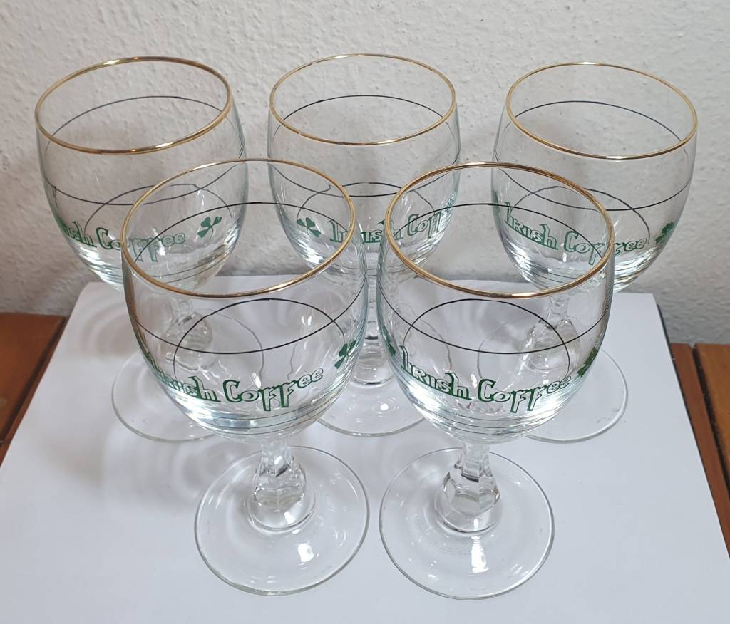 Drinking Glasses & Stemware BRAND NEW SET OF 5 ``CRYSTAL STEMMED