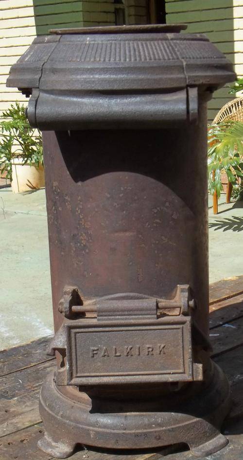 Other Furniture VINTAGE FALKIRK CAST IRON COAL STOVE was sold for