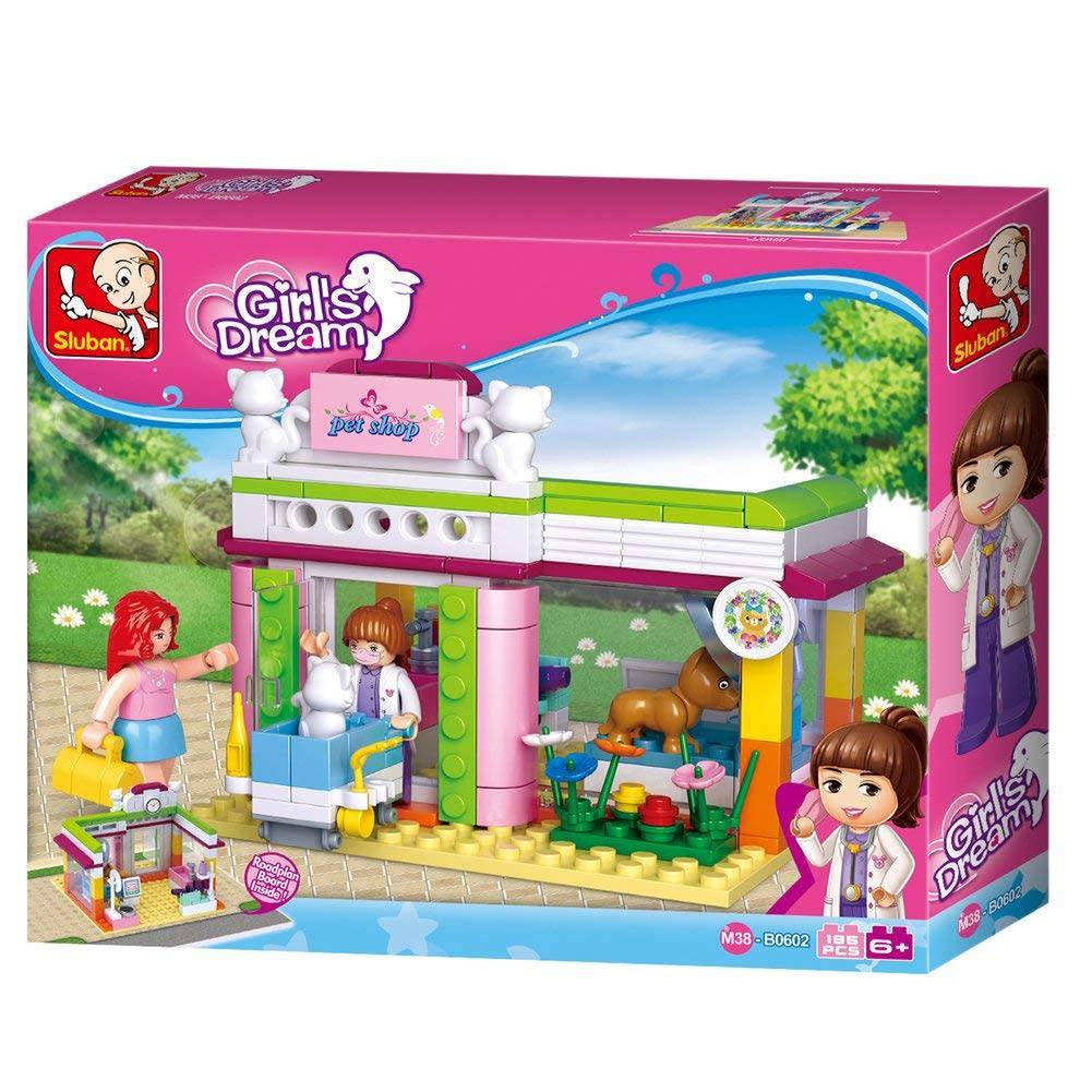 Other LEGO & Building Toys Sluban Girls Dream Pet Shop 195 Piece