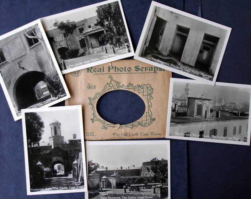 Stationery Set of 6 `REAL PHOTO SCRAPS` The Old Castle, Cape Town