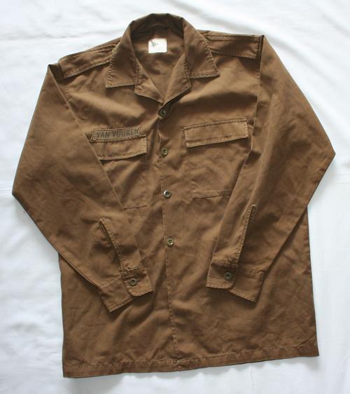 Uniforms - SADF NUTRIA BROWN SHIRT-- SIZE: EXTRA LARGE -- AS USED IN ...