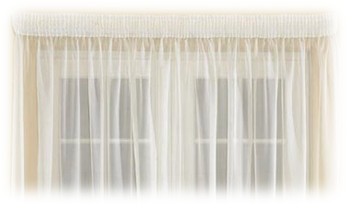 BEDROOM CURTAINS 5M, SCALLOP VOILE , VOILE 