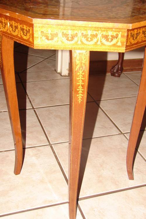 Tables Beautiful Inlaid Musical Italian Side tablediameter 45cm and