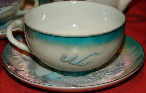 Oriental Porcelain - Stunning Antique 17 piece Japanese Tea set with