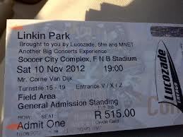 Linkin Park JHB Tickets