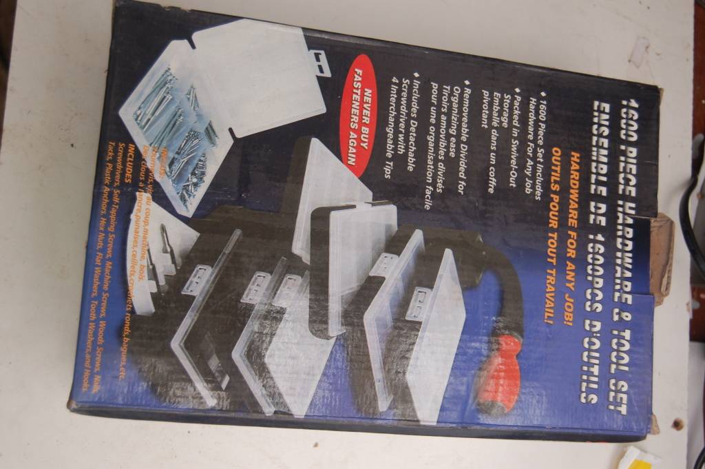 Tool Boxes & Sets 1600 PIECE HARDWARE + TOOL SET was sold for R303.00
