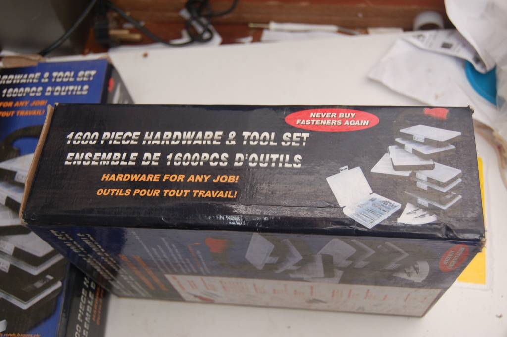 Tool Boxes & Sets 1600 PIECE HARDWARE + TOOL SET was sold for R303.00
