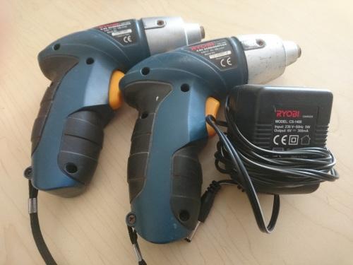 Drills 2 x Ryobi CS 1480 Screwdriver 4.8v 180r min