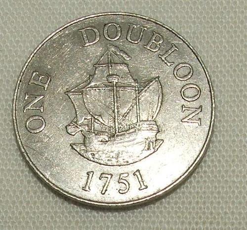 One Doubloon 1751