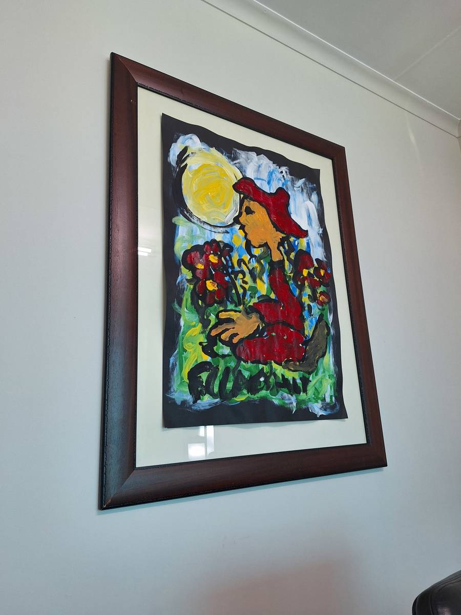 Paintings LARGE Father Frans Claerhout Artwork 92cm X 65cm