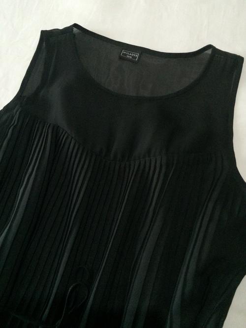 Formal Dresses - MILADYS SIZE 14 / 38 - BLACK PERMA PLEATED DRESS WITH ...